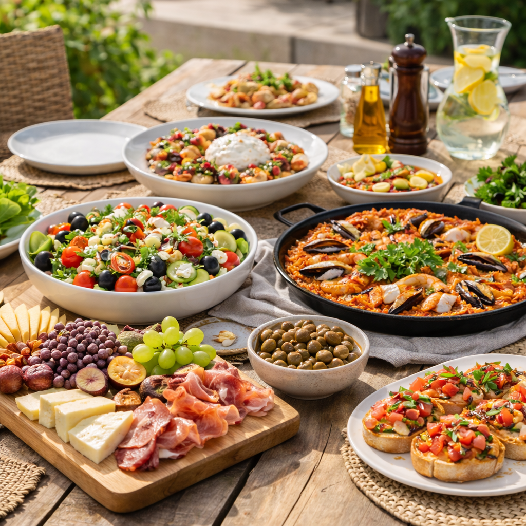 gastronomie méditerranéen table garnie